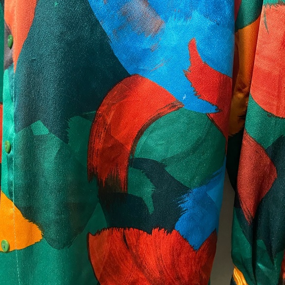 Oversize silky button up - Picture 2 of 3